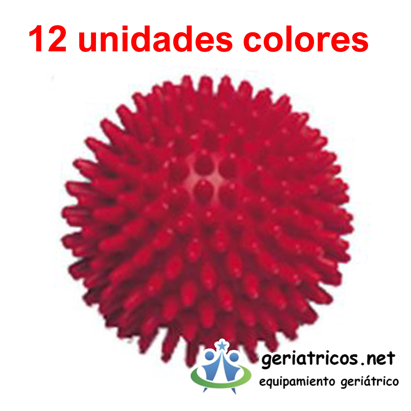 pelota sensorial con pinchos de color