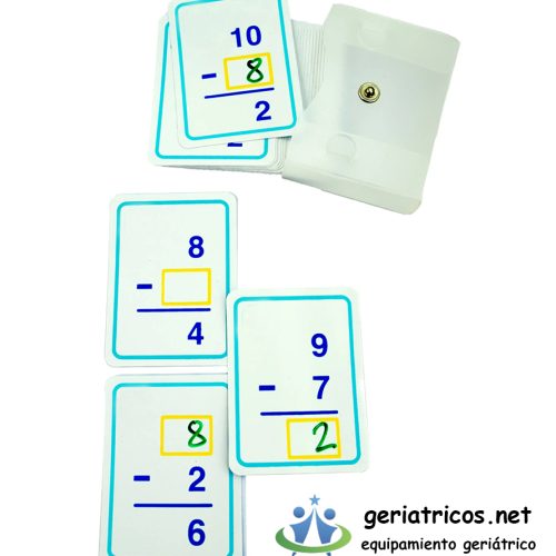 tarjetas para ejercitar las restas