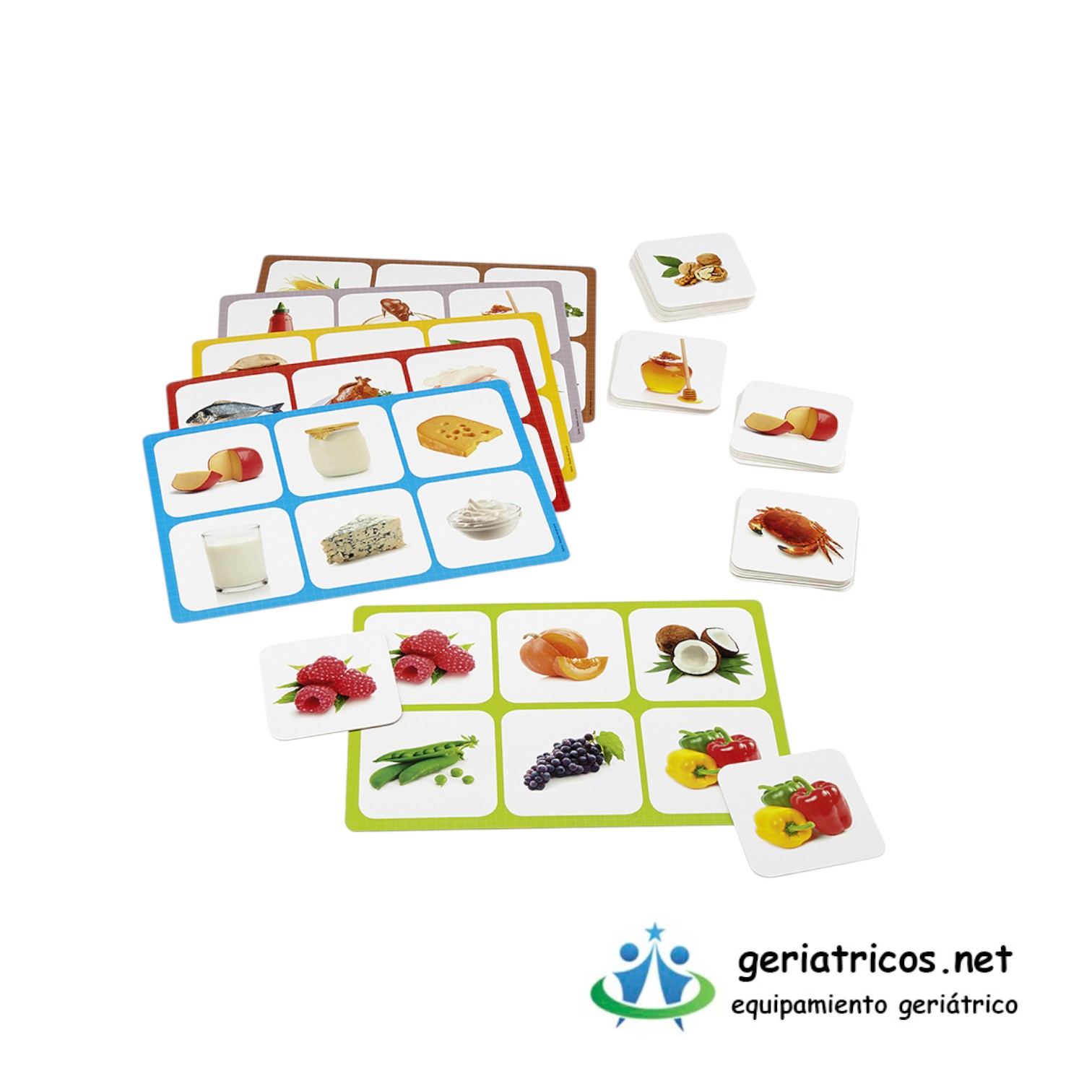 Maxiloto de los Alimentos – Juego de Loto Educativo para Mayores