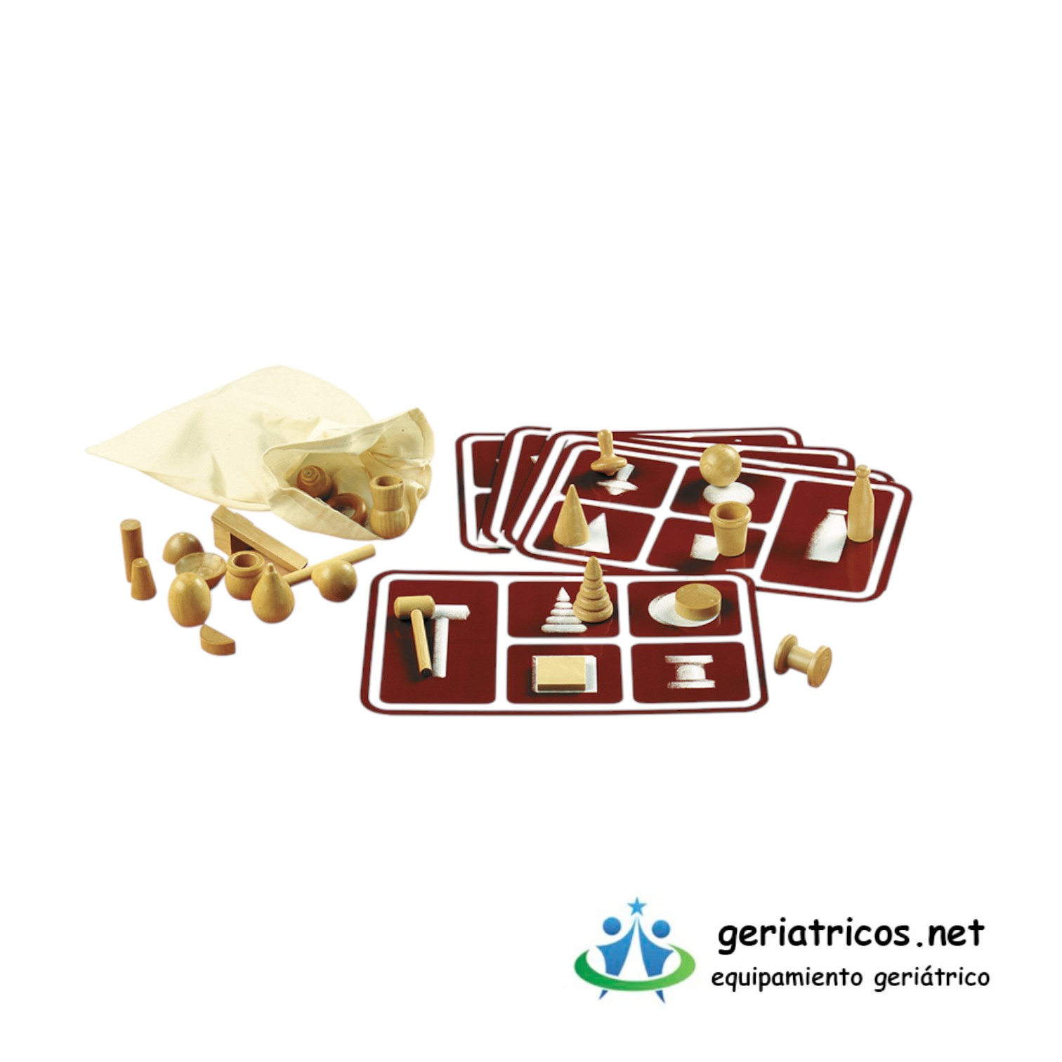 Juego de Loto de Volúmenes – Actividad Sensorial en Madera