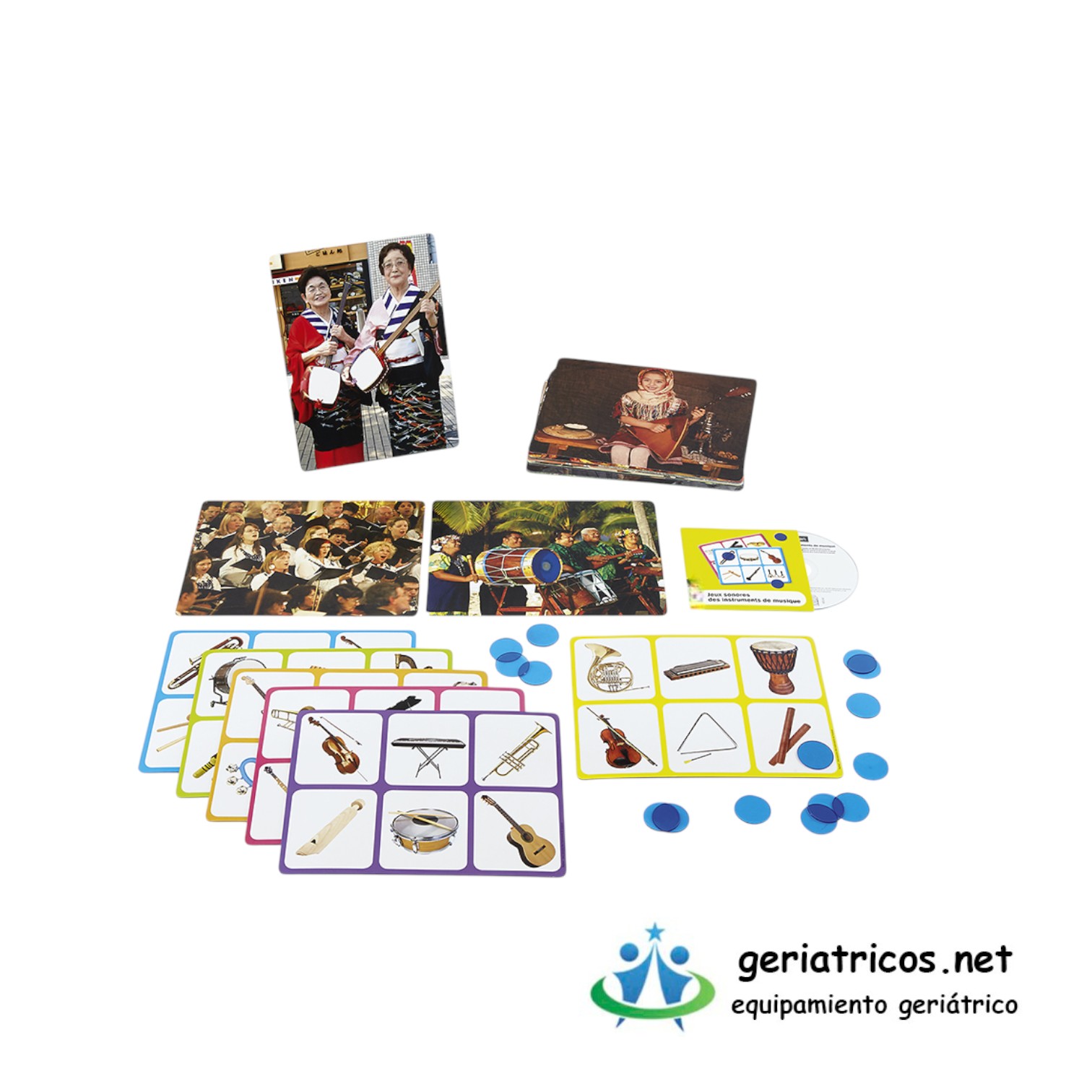 Juego sonoro de instrumentos musicales