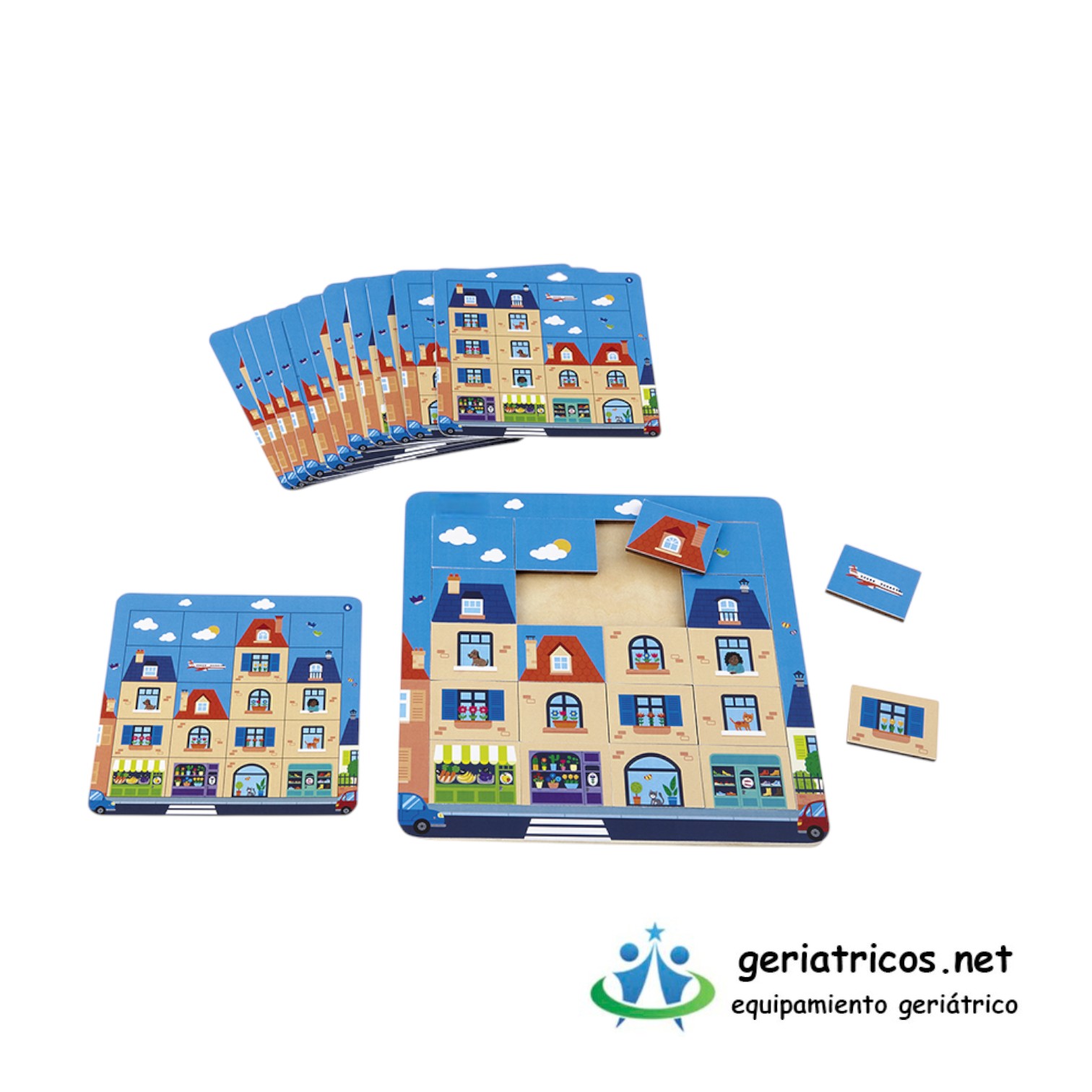 Taller de Rompecabezas con Tarjetas de Actividades La calle.