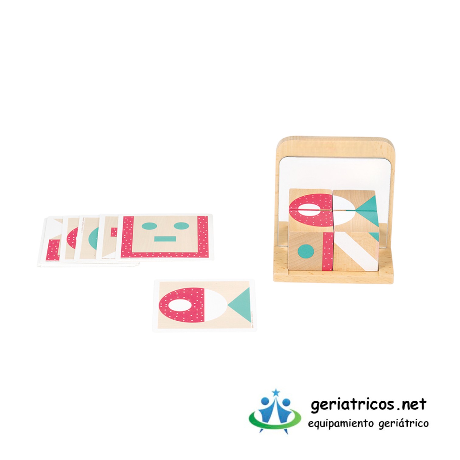 Reto del Espejo Abstractos. Juego de estimulación cognitiva y lógica