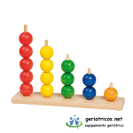 bolas de colores apilables
