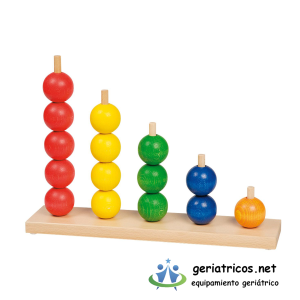 bolas de colores apilables