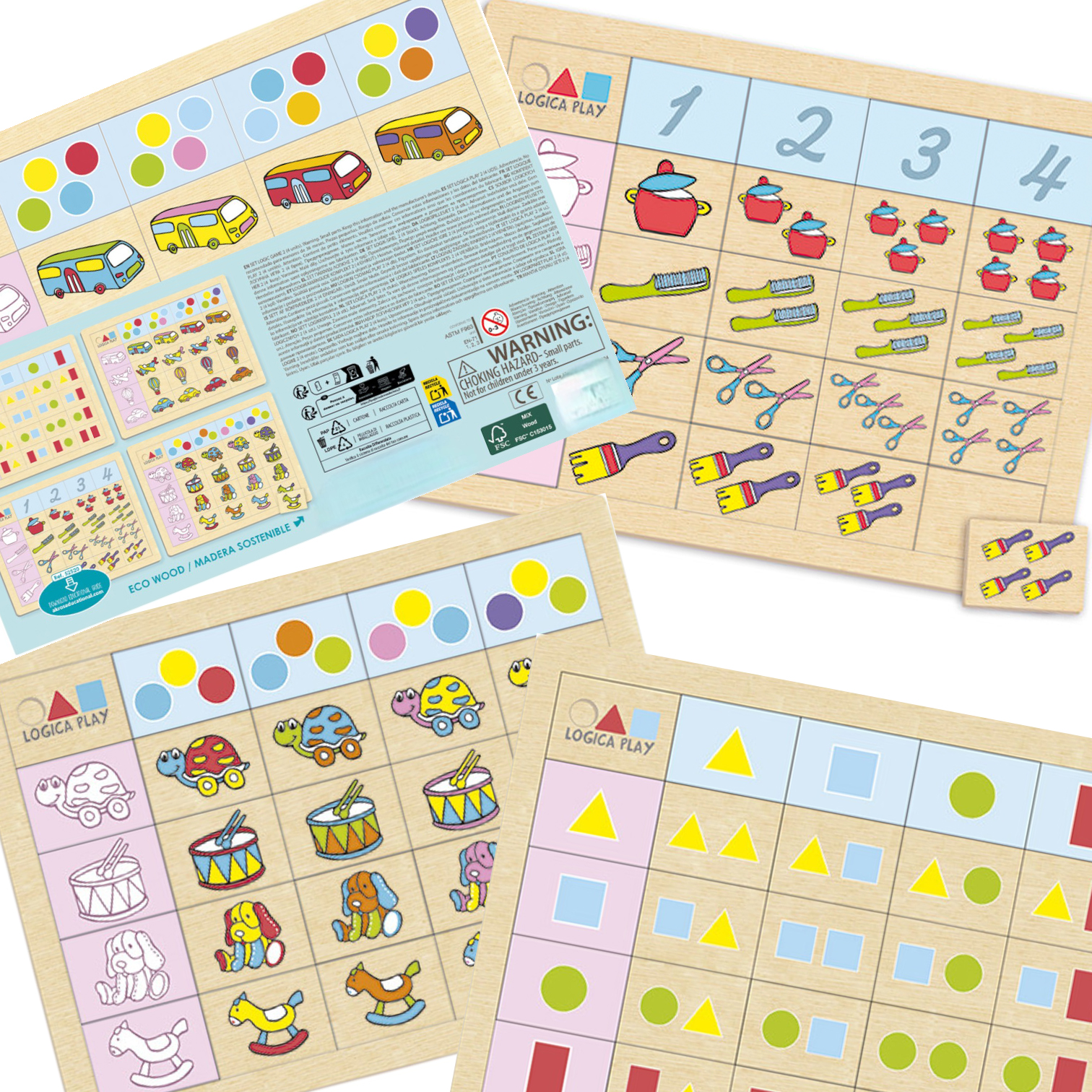 juegos de logica para mayores set de 4 unidades